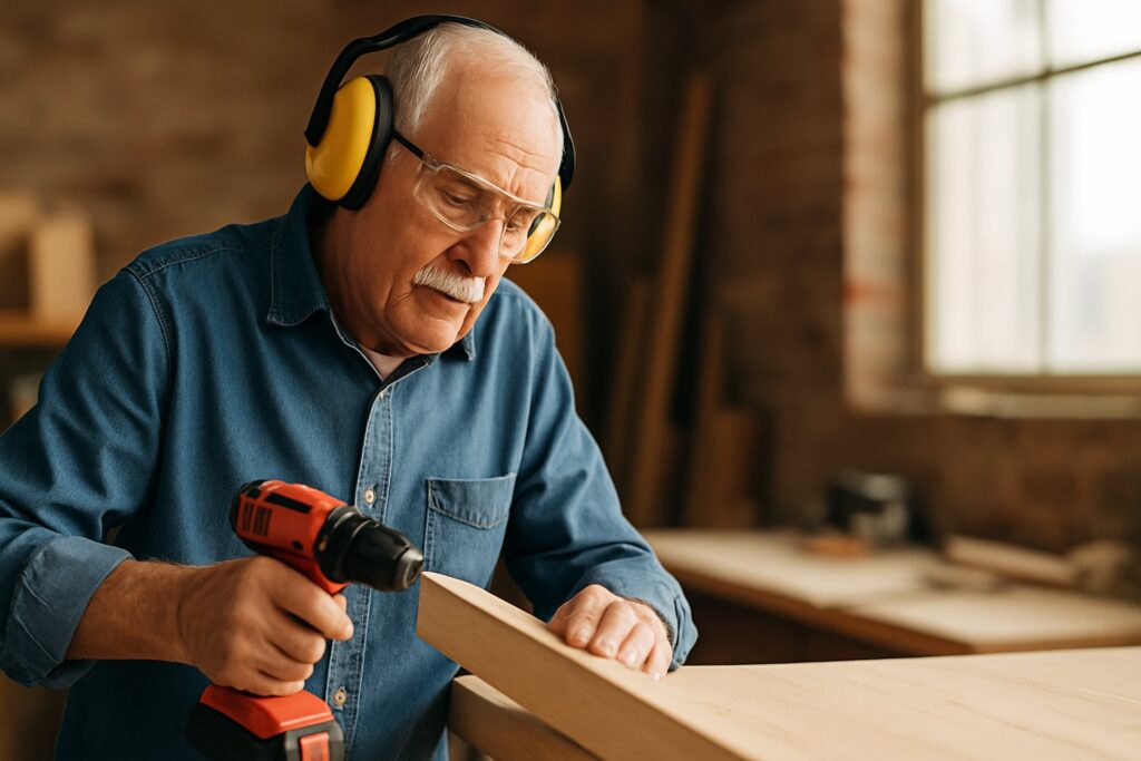 Gepensioneerde zzp'er aan het werk