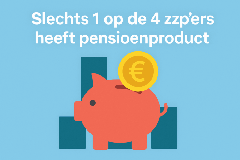 Slechts 1 op de 4 zzp’ers kiest voor pensioenproduct