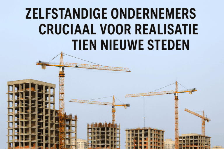 Zelfstandige ondernemers cruciaal voor realisatie ‘tien nieuwe steden’-plan