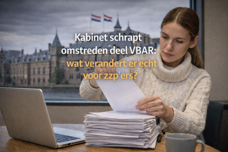 Kabinet schrapt omstreden deel VBAR: wat verandert er echt voor zzp’ers?