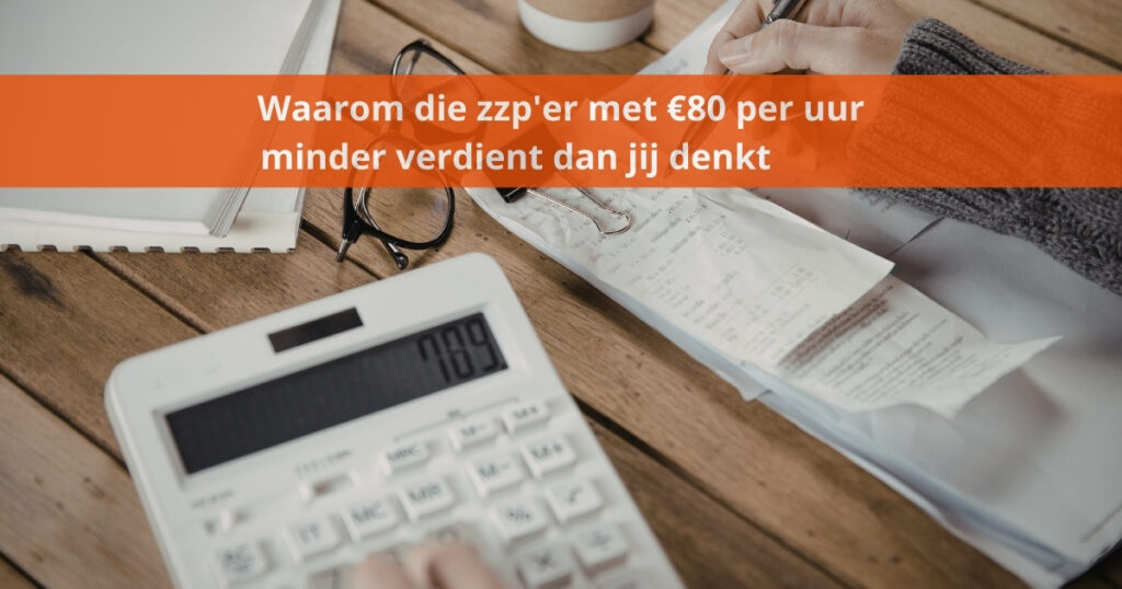 zzp uurtarief vergelijking loondienst verborgen kosten